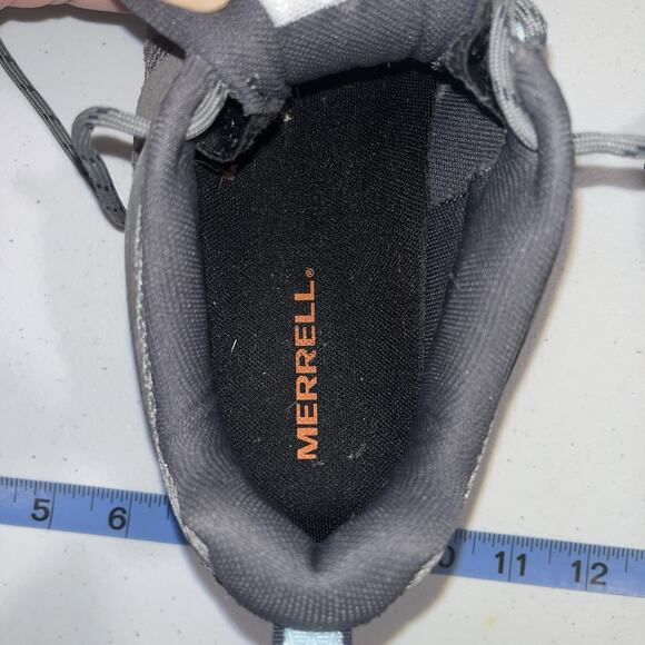 Merrell Women's Gray Blue Sneakers Hiking Shoes 7 Rugged Camping Outdoor - Picture 9 of 12